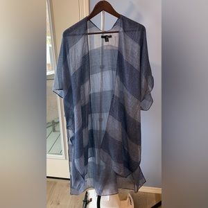 Boho blue o/s beach cover / kimono